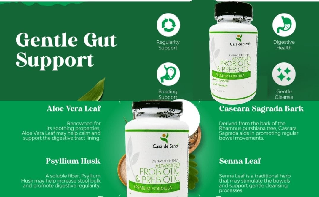 Herbal Colon Cleanse + Probiotics MD PhD Formulated Gut Friendly Low FODMAP