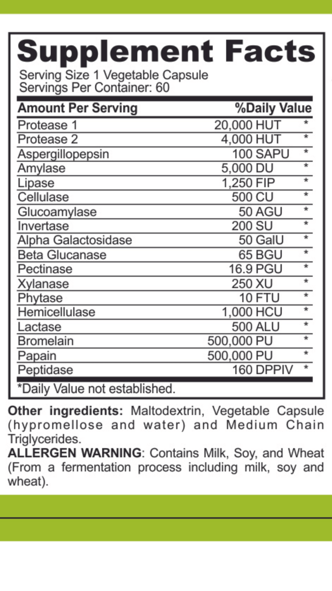 FODMAP Digestive Enzymes, Certified Low FODMAP| Manage IBS & Food Intolerances| Multi Enzyme Blend| Non GMO - casa de sante