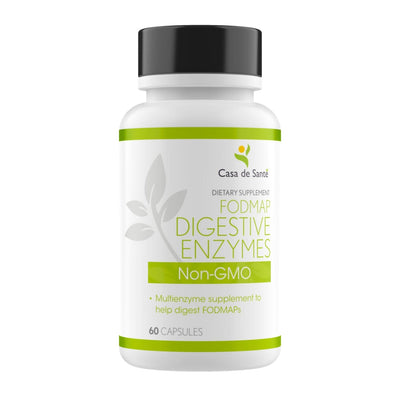 FODMAP Digestive Enzymes - 18 Enzyme Blend for Gut Health, Non GMO, Low FODMAP Certified