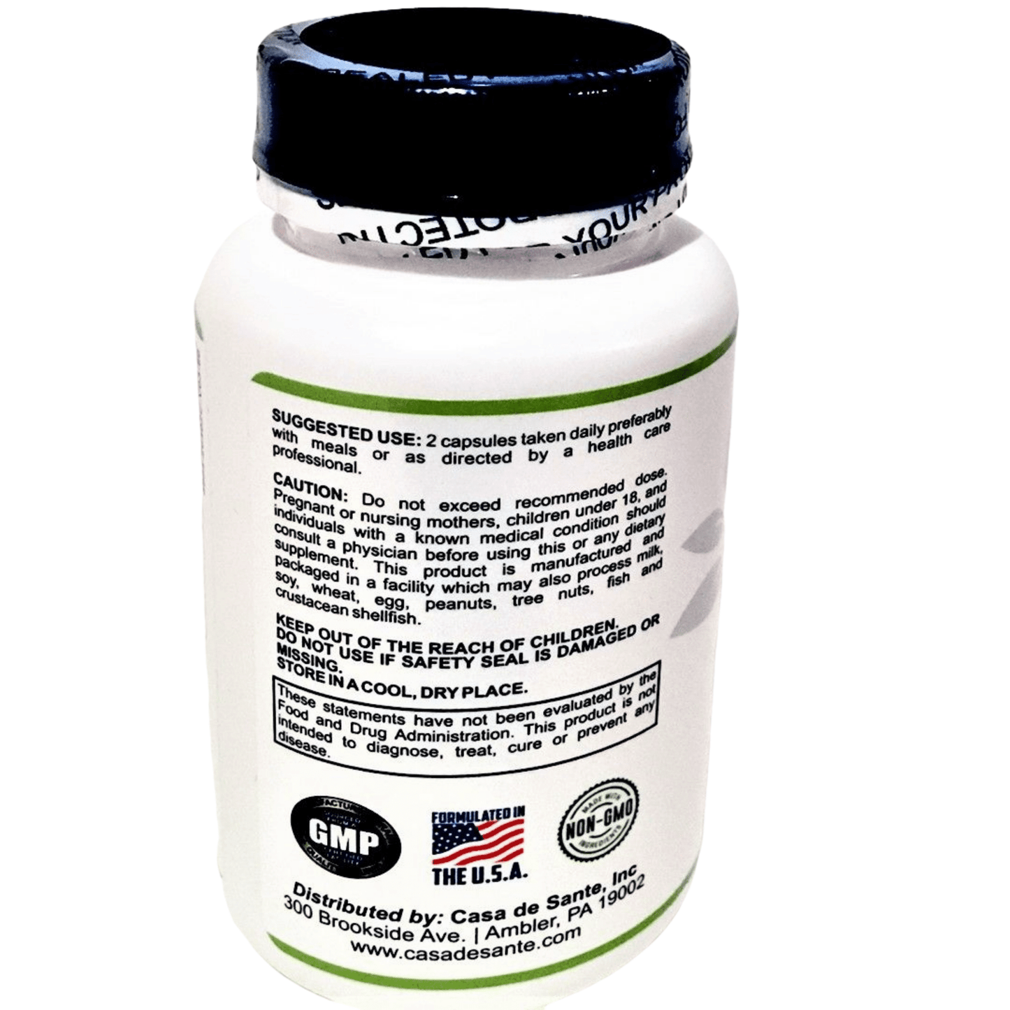 Low FODMAP Certified Advanced Probiotic & Prebiotic| Synbiotic, Vegan, non-GMO, Gluten/Dairy/Soy Free - casa de sante