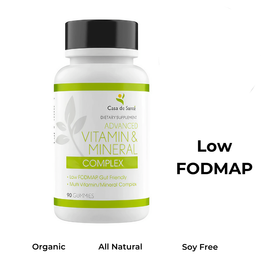 Low FODMAP Vitamin & Mineral Gummies for IBS, SIBO, IBD, Crohn's, Colitis & Malabsorption, Gut Friendly, No Bloating, Low FODMAP Certified - casa de sante