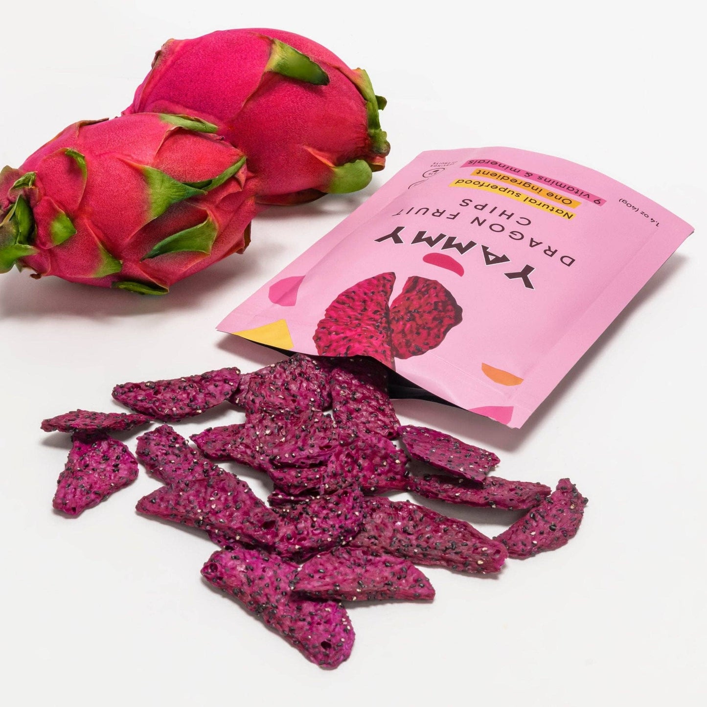Yammy Dried Dragon Fruit Chips - casa de sante