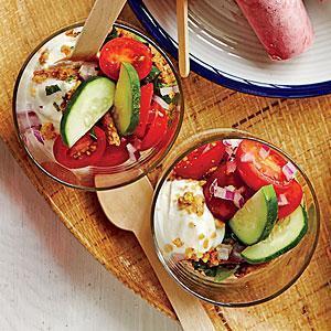 Low FODMAP Yogurt Salad with Savory Granola Recipe