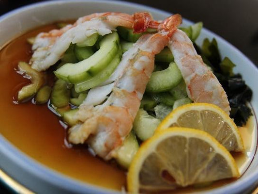Low FODMAP Shrimp Sunomono Recipe