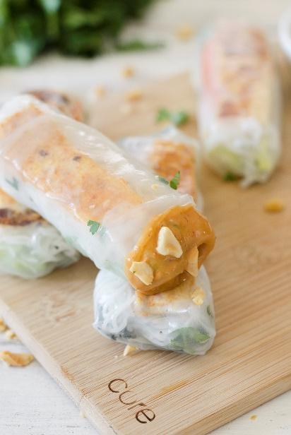 Low FODMAP Vietnamese Tofu Spring Rolls Recipe