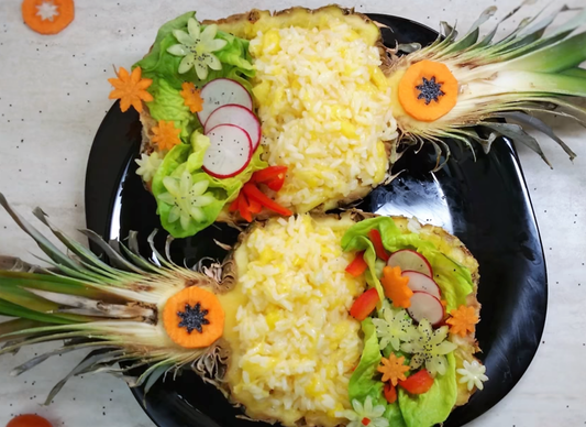 Low FODMAP Vegetarian Pineapple Fried Rice Recipe (Video)