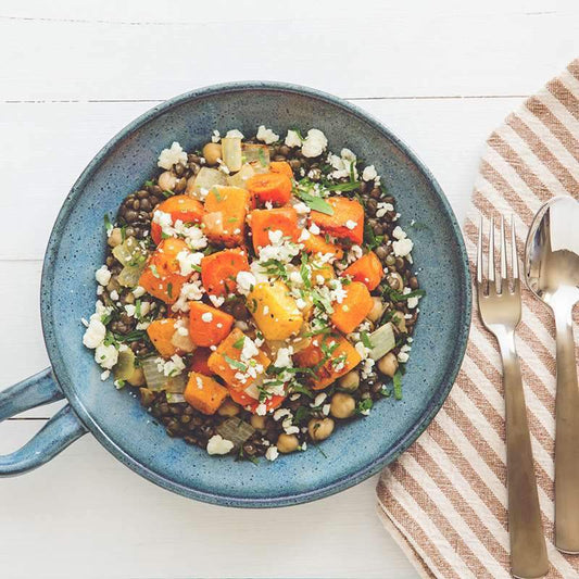 Garden Harvest: Lentils with Spiced Vegetables and Chickpeas