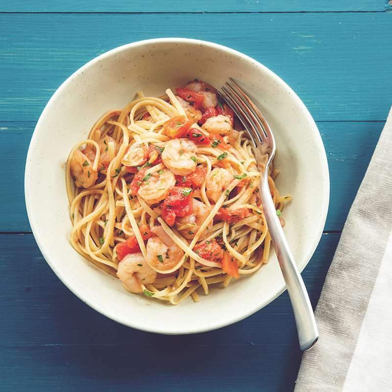 Cozy Suppers: Garlic Shrimp Pasta