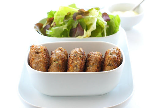 Low FODMAP Baked Mini Greek Meatballs Recipe