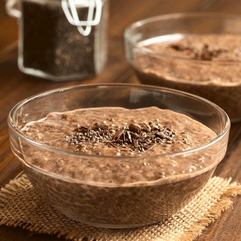 Low FODMAP Peanut Butter Cup Chia Pudding – Lacto-Vegetarian Recipe