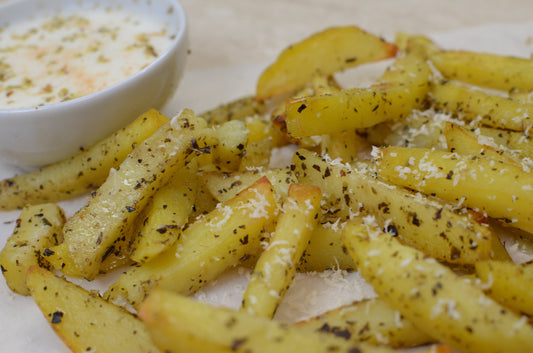 Low FODMAP Baked Potato Fries with Parmesan Recipe