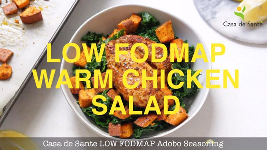 Low FODMAP Warm Chicken Salad Recipe (Video)