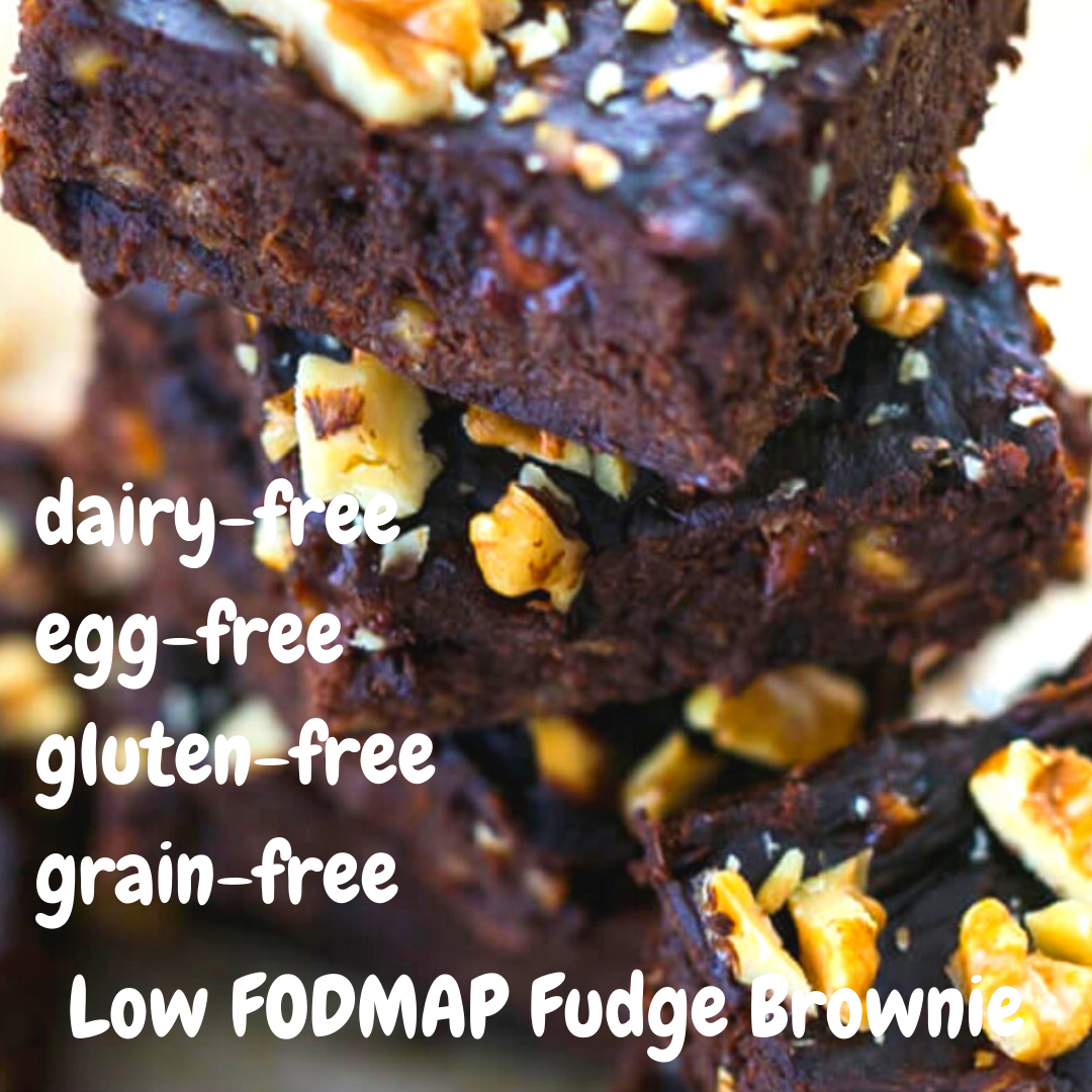 Low FODMAP Fudge Protein Brownie