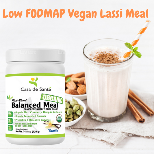 Low FODMAP Vegan Lassi Meal (Video)