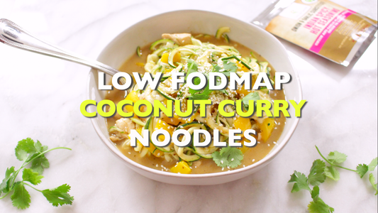 Low FODMAP Coconut Curry Chicken with Zoodles (Video)