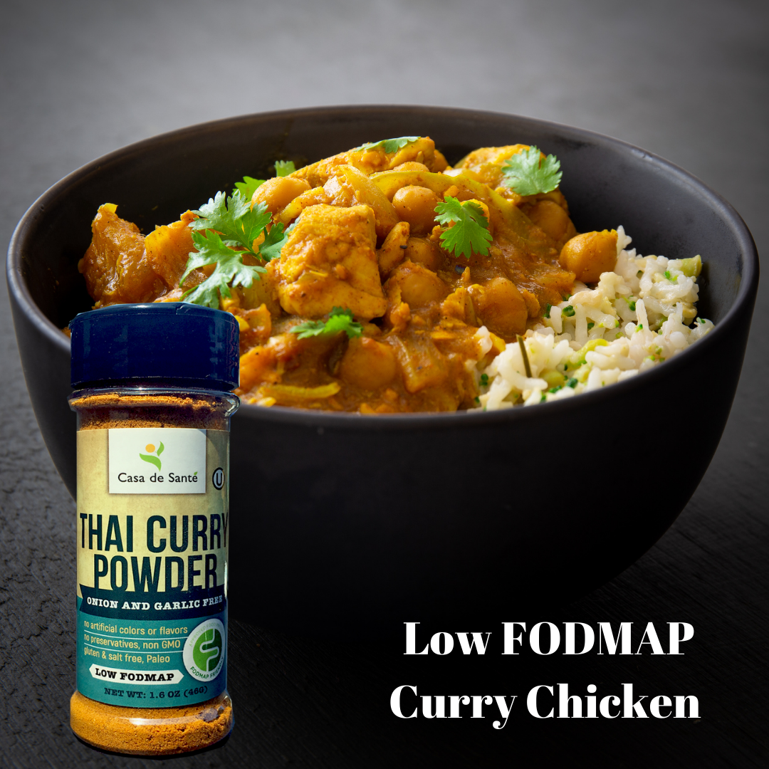 Low FODMAP Sheet Pan Coconut Chicken Curry with Vegetables