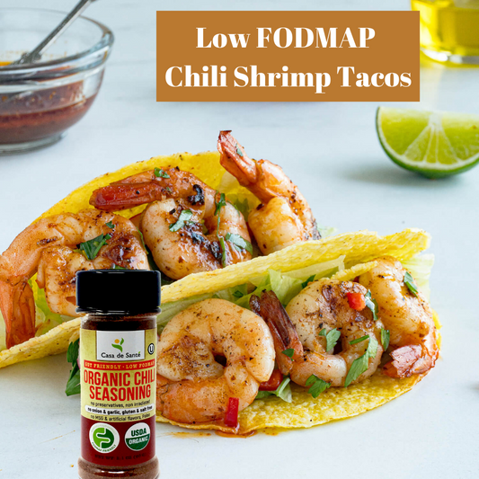Low FODMAP Chili Shrimp Tacos: The Perfect Comfort food for IBS
