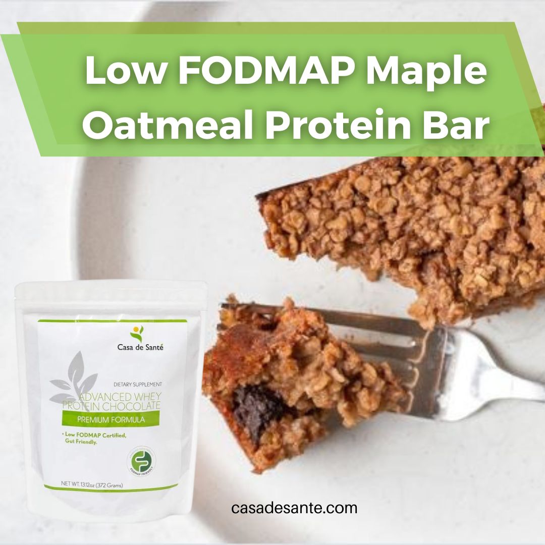 Low FODMAP Maple Oatmeal Protein Bar