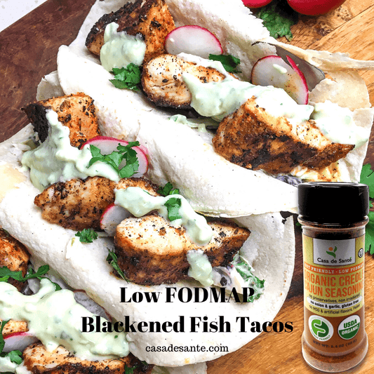 Low FODMAP Blackened Fish Tacos - casa de sante