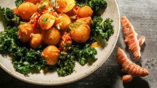 Low FODMAP Braised Potatoes with Coconut Kale Recipe - casa de sante