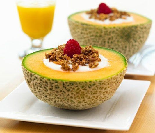 Low FODMAP Cantaloupe Granola Bowl Recipe - casa de sante