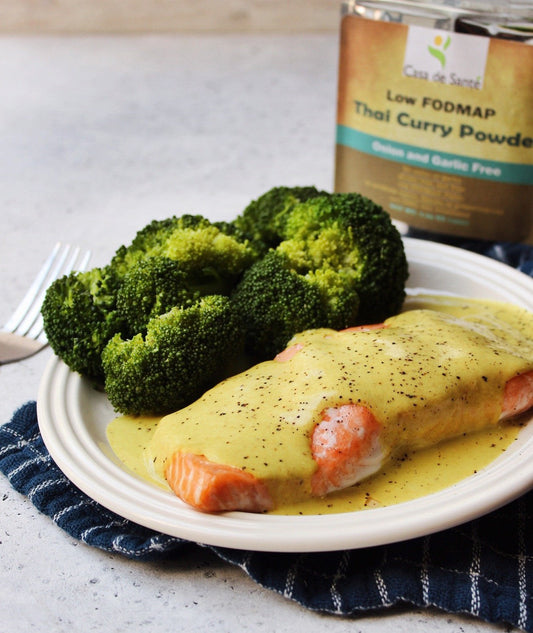 Low FODMAP Coconut Curry Salmon Recipe - casa de sante