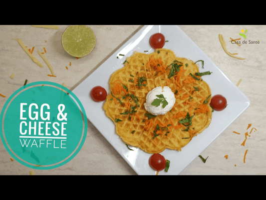 Low FODMAP Egg and Cheese Waffles Recipe (Video) - casa de sante