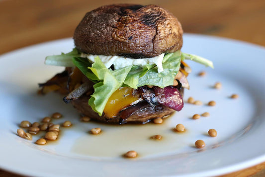 Low FODMAP Eggplant Veggie Burgers with Goat Cheese Recipe - casa de sante