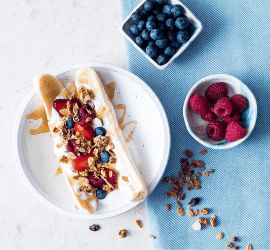 Low FODMAP Granola Banana Split Recipe - casa de sante