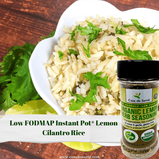 Low FODMAP Instant Pot® Lemon Cilantro Rice: A Delicious, Healthy Recipe - casa de sante