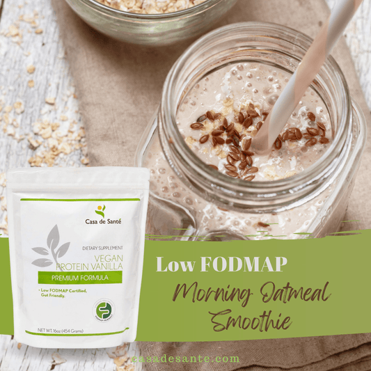 Low FODMAP Morning Oatmeal Smoothie - casa de sante