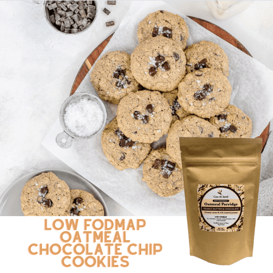 Low FODMAP Oatmeal Chocolate Chip Cookies - casa de sante