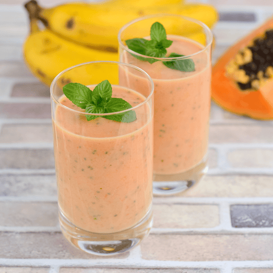 Low FODMAP Papaya Banana Smoothie - casa de sante