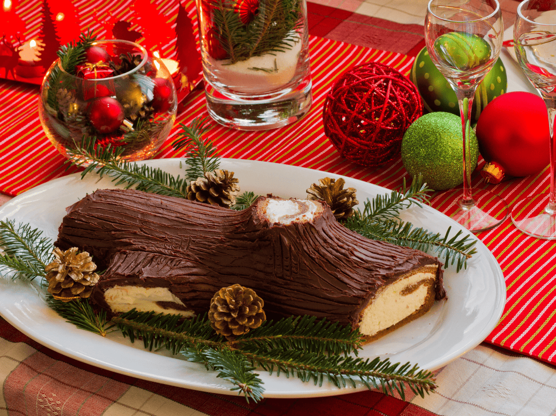 Low FODMAP Protein Yule Log Cake Recipe - casa de sante