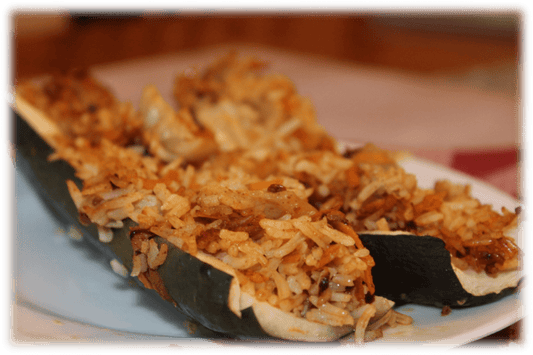 Low FODMAP Rice-Stuffed Zucchini Recipe - casa de sante