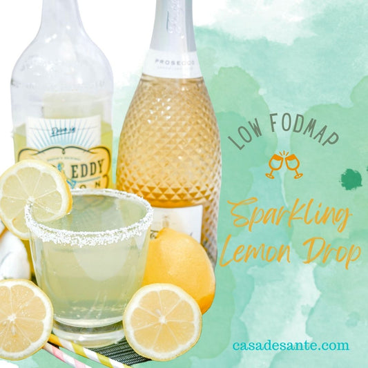 Low FODMAP Sparkling Lemon Drop - casa de sante