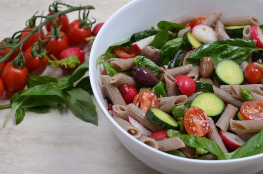 Low FODMAP Summer Pasta Salad Recipe (Video) - casa de sante