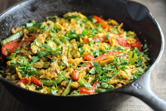 Low FODMAP Vegetarian Fajitas Migas Recipe - casa de sante