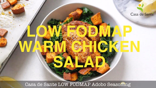 Low FODMAP Warm Chicken Salad Recipe (Video) - casa de sante