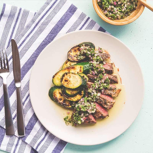 Ranch to Table: Cilantro-Lime Steak with Zucchini Fries - casa de sante