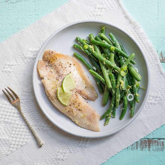 Seafood Bundle: Garlic Wasabi Tilapia with Haricots Verts - casa de sante