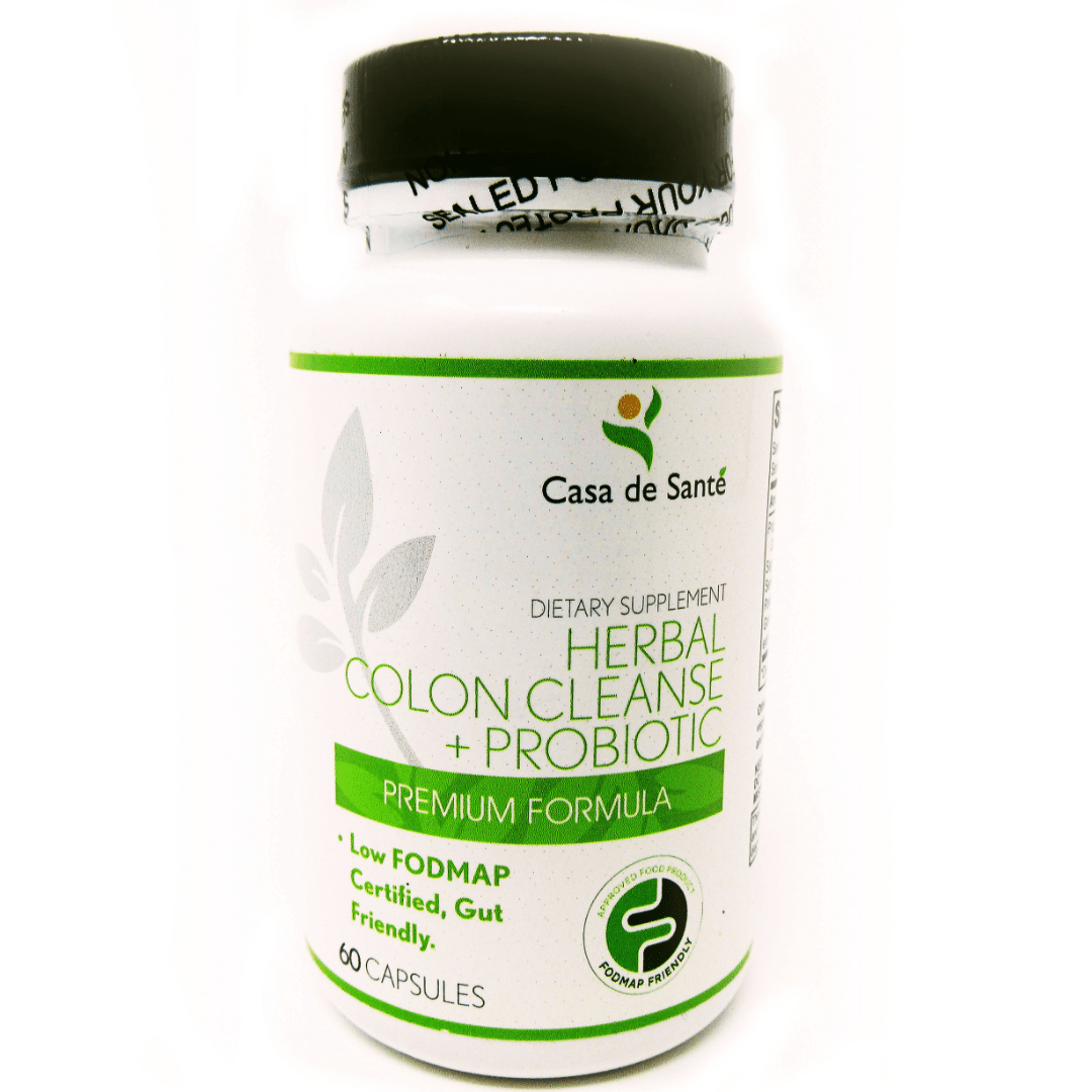 15 Day Colon Cleanse & Probiotic – Low FODMAP Certified Gut Friendly Gentle Herbal Vegan non-GMO Laxative, Gluten/Dairy/Soy Free - casa de sante