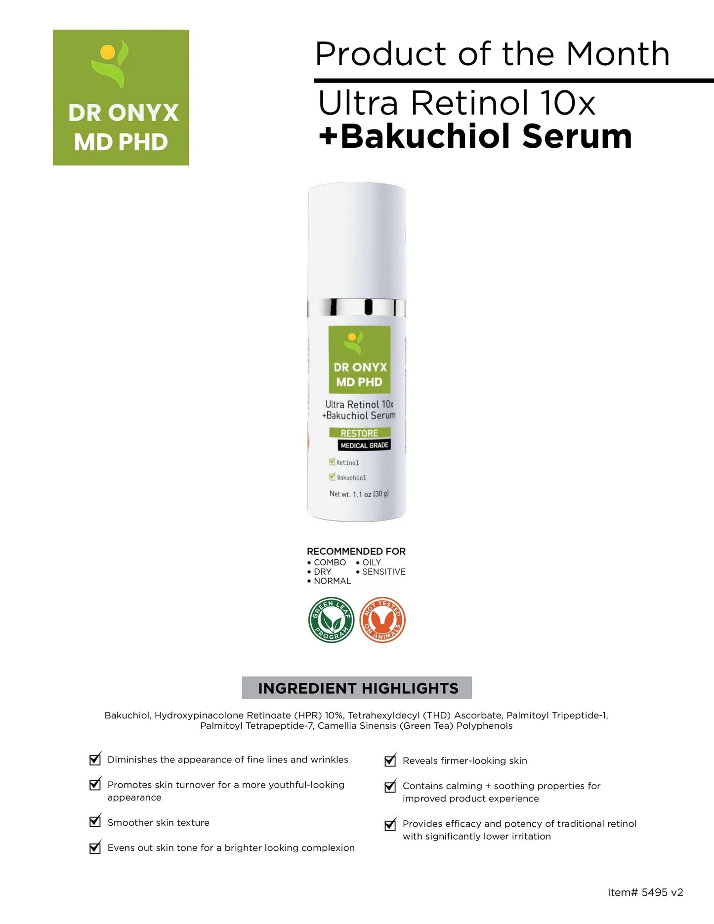 Retinol + Bakuchiol Age Defense Serum (MD PhD Formulated)