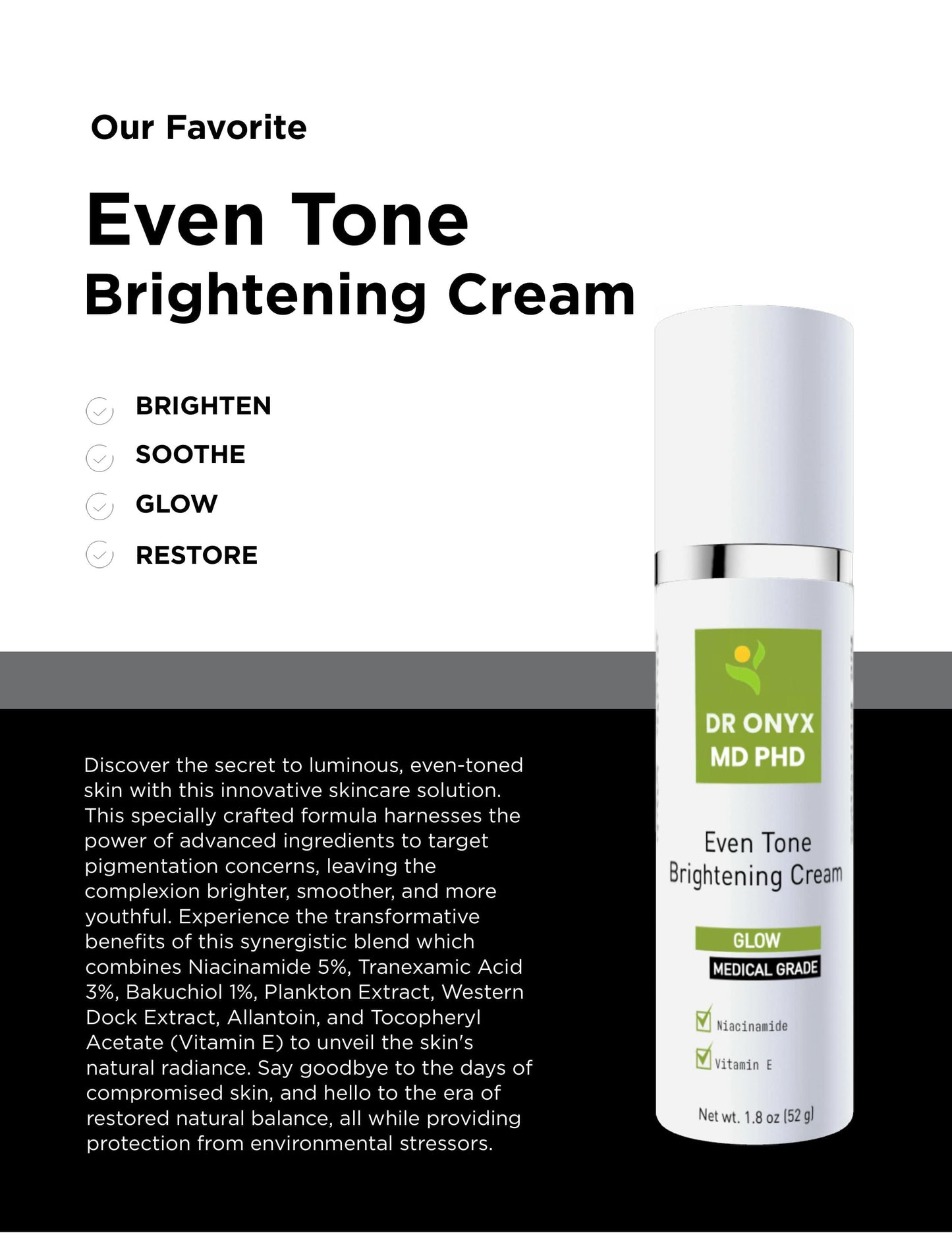 Clinical Dark Spot & Hyperpigmentation Corrector (MD PhD Formulated)