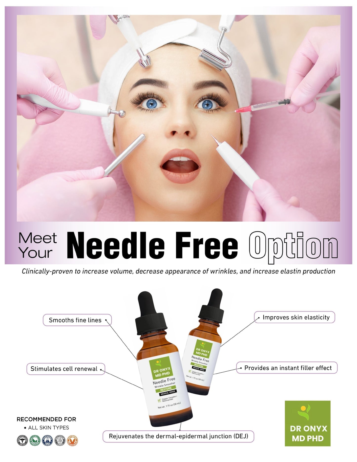 Peptide Wrinkle Smoothing Serum (MD PhD Formulated)