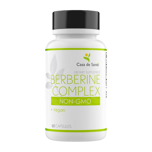 Berberine Complex - Berberine 1000mg Per Serving Plus Bitter Melon & Banaba Leaf Extract, Non-GMO Vegan, AMPK Metabolic Activator (Bitter Melon) - 60 Caps - casa de sante