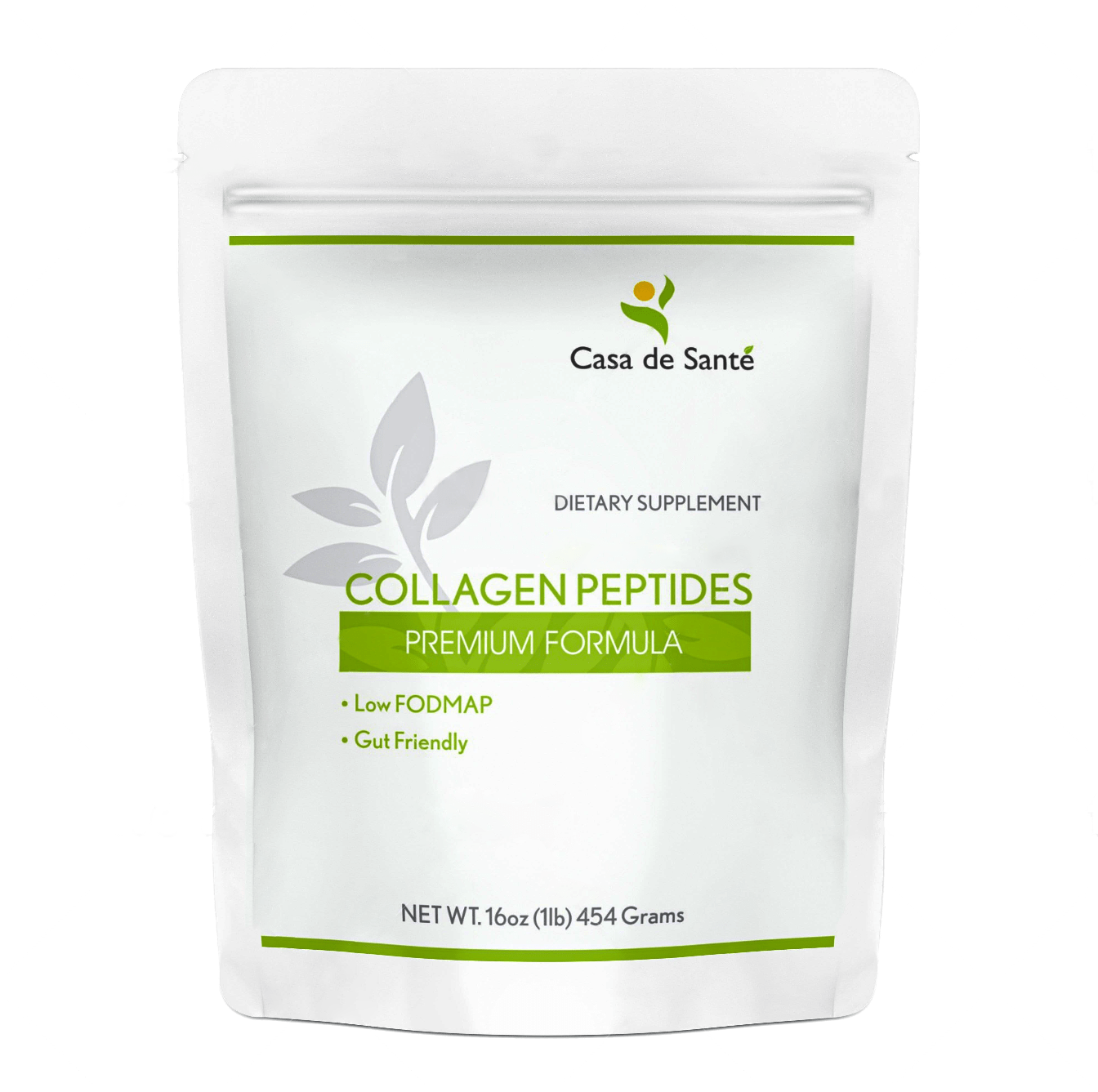 Low FODMAP Certified Elemental Collagen Peptides for IBS & SIBO| Keto Paleo Gut Friendly, Gluten Lactose Soy Sugar & Grain Free| No Carb, All Natural Non GMO - casa de sante