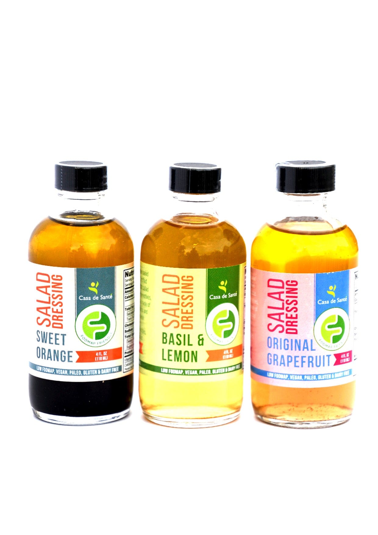 Low FODMAP Certified Salad Dressing (Variety Pack) - Essential Oil Balsamic Vinaigrette No Onion No Garlic Artisan Salad Dressing, Paleo - casa de sante