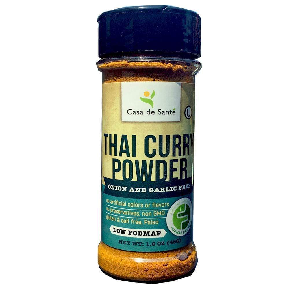 Low FODMAP Certified Spice Mix (Thai Curry Seasoning) - No Onion No Garlic, Gluten Free, No Sodium, Kosher, Gut Friendly, Artisan - casa de sante