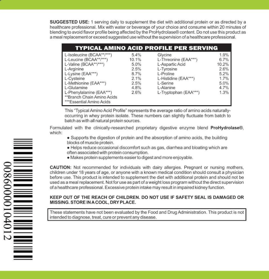 Low FODMAP Elemental Whey WPI Protein Powder + Digestive Enzymes| NO Gluten Lactose Soy Sugar or Grain, Low Carb Keto Paleo| All Natural Vanilla - casa de sante